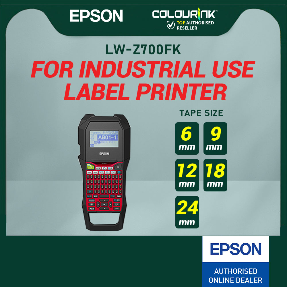 Epson Labelwork LW-Z900FK Heat Shrink Industrial Label Printer for Cable Management Sticker E550WVP E300VP PT-H110 D210    