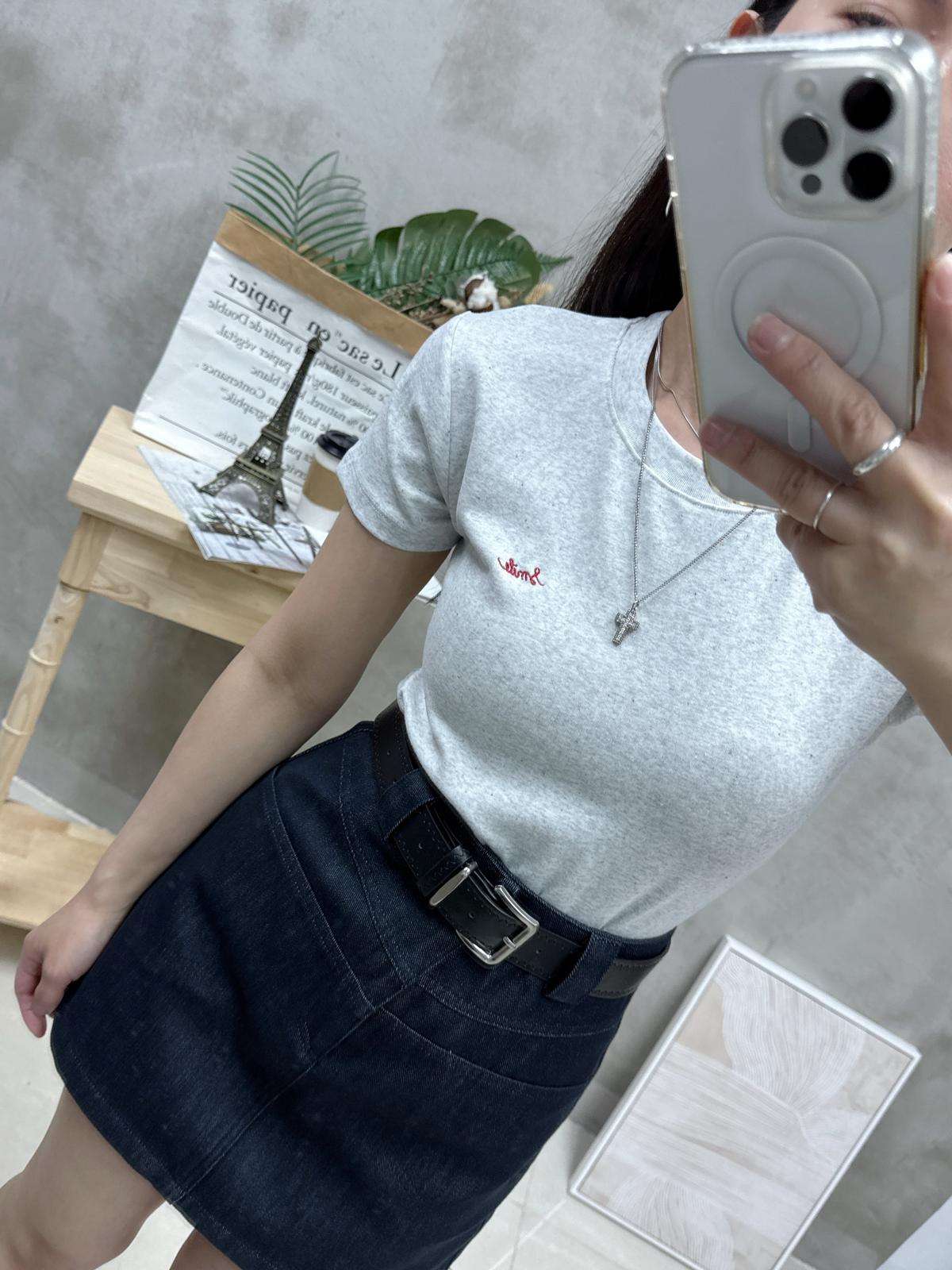 G18 彩點刺繡字Tee