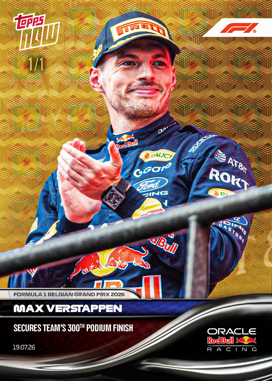 Max Verstappen - 2026 F1 Topps Now #49 Belgian GP 紀念卡【團購】