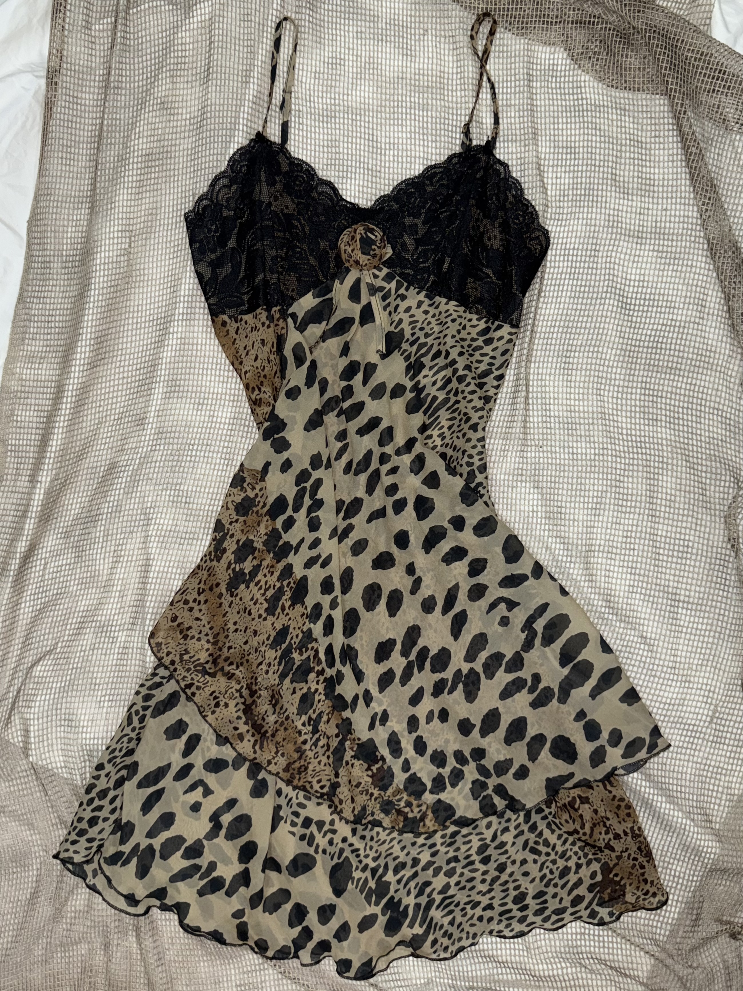 Sleeveless Leopard Print Dress