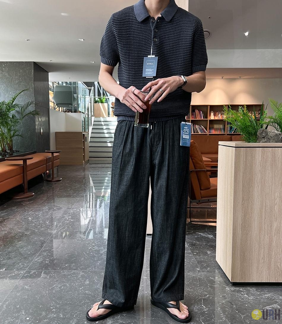 【100%保證韓國直送】Stoll Crochet 復古鏤空鈎針紋理排扣針織 Polo 衫 👕 [6 color] RG115873