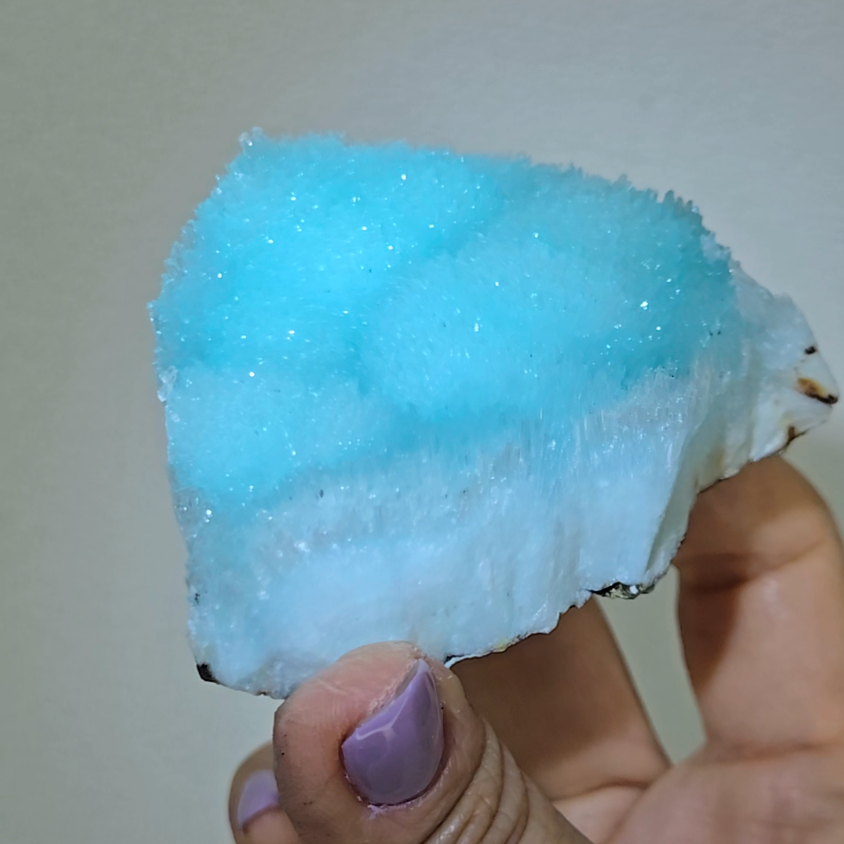 Blue aragonite bubble needle cluster - AR47