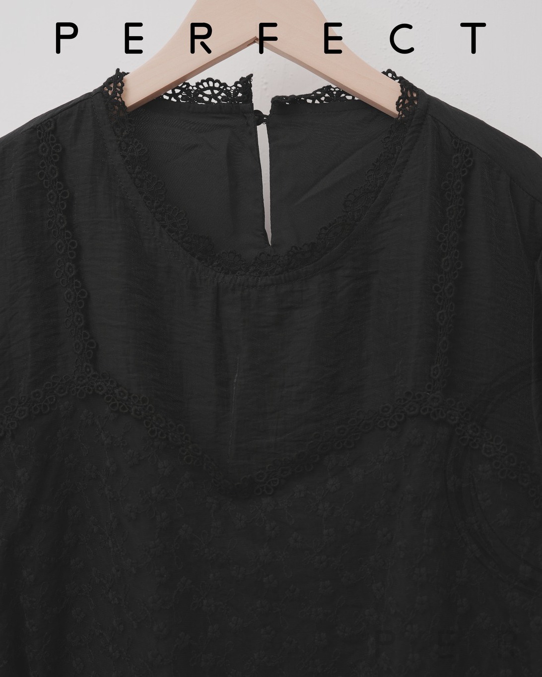 T0005_優雅假兩件文青喱士上衣（顯瘦黑）