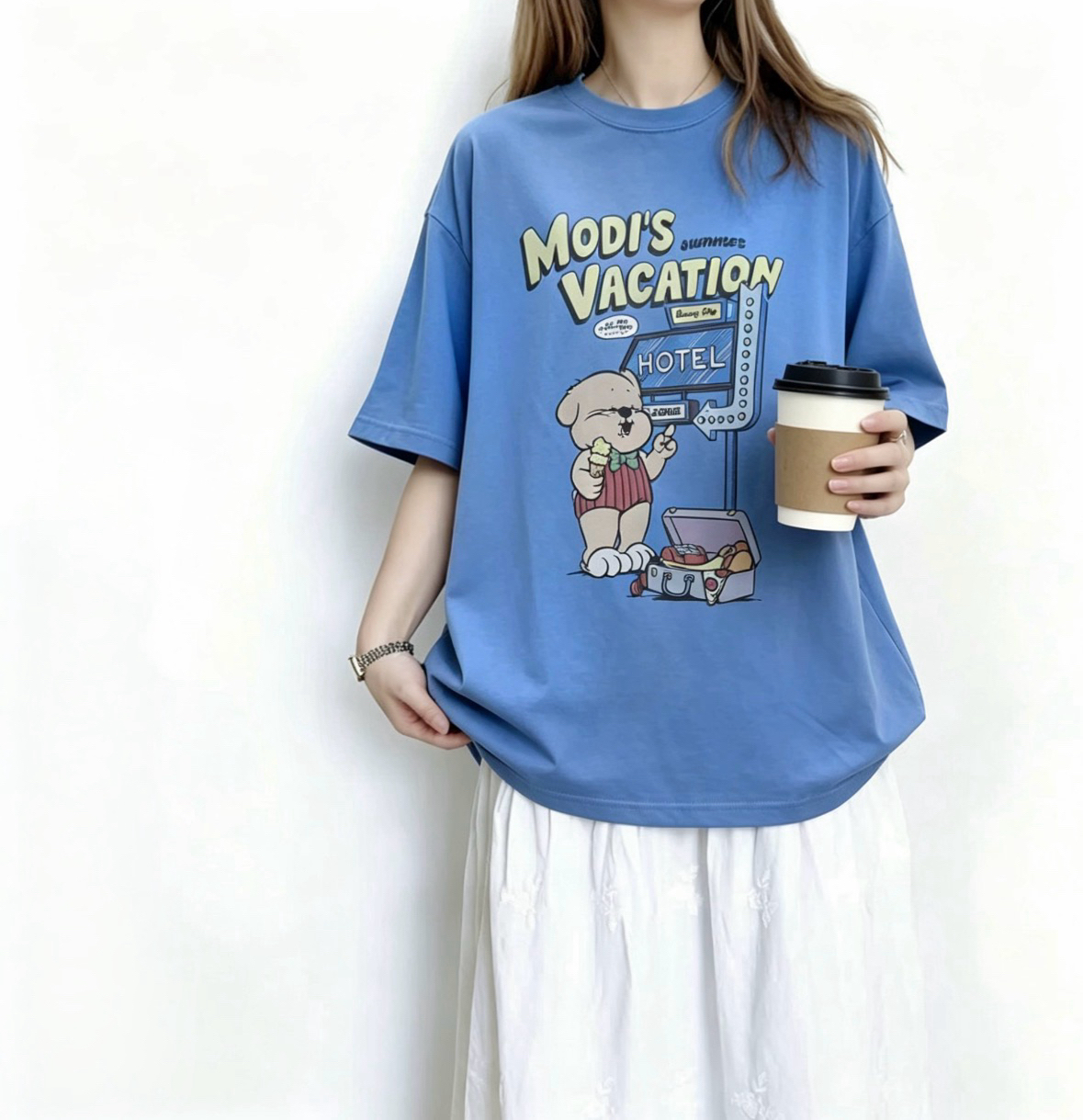 ☀️初夏優惠☀️ 撞色cartoon print Tee 