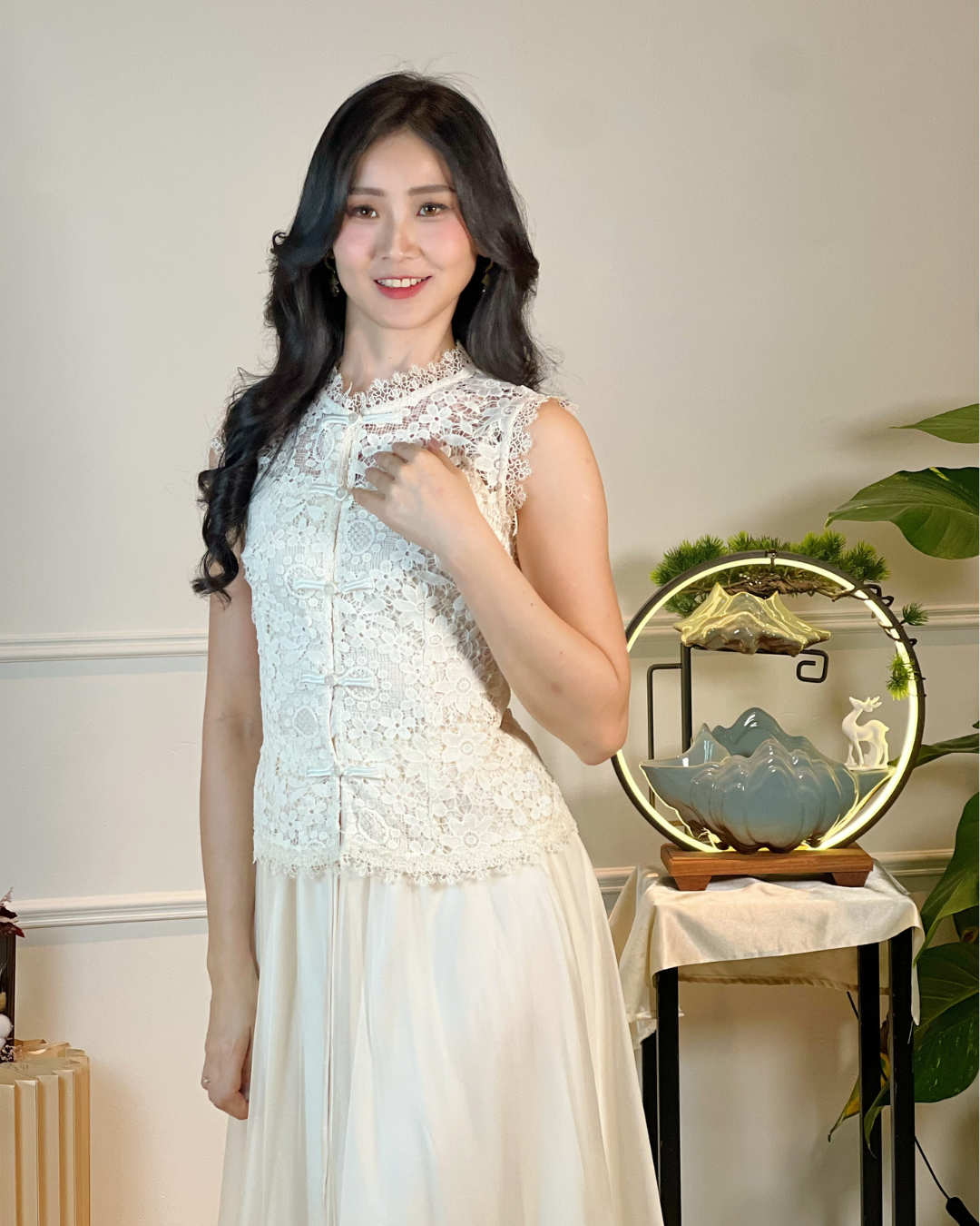 5103 Natividad Mesh A Line Skirt 