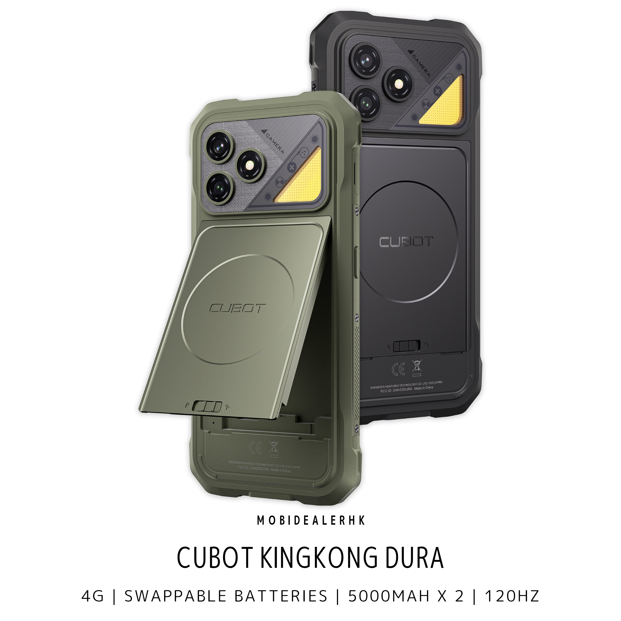 Cubot Kingkong Dura | 4G | 三防手機 | 可換式雙電池 | 5000mAh x2 | 120Hz
