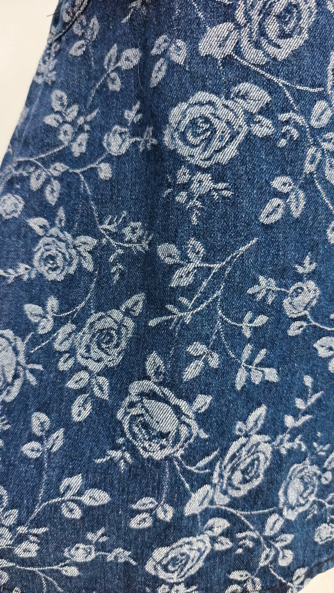 A21 女童改良牛仔飞袖旗袍裙