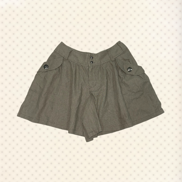 Khaki Cargo Skort