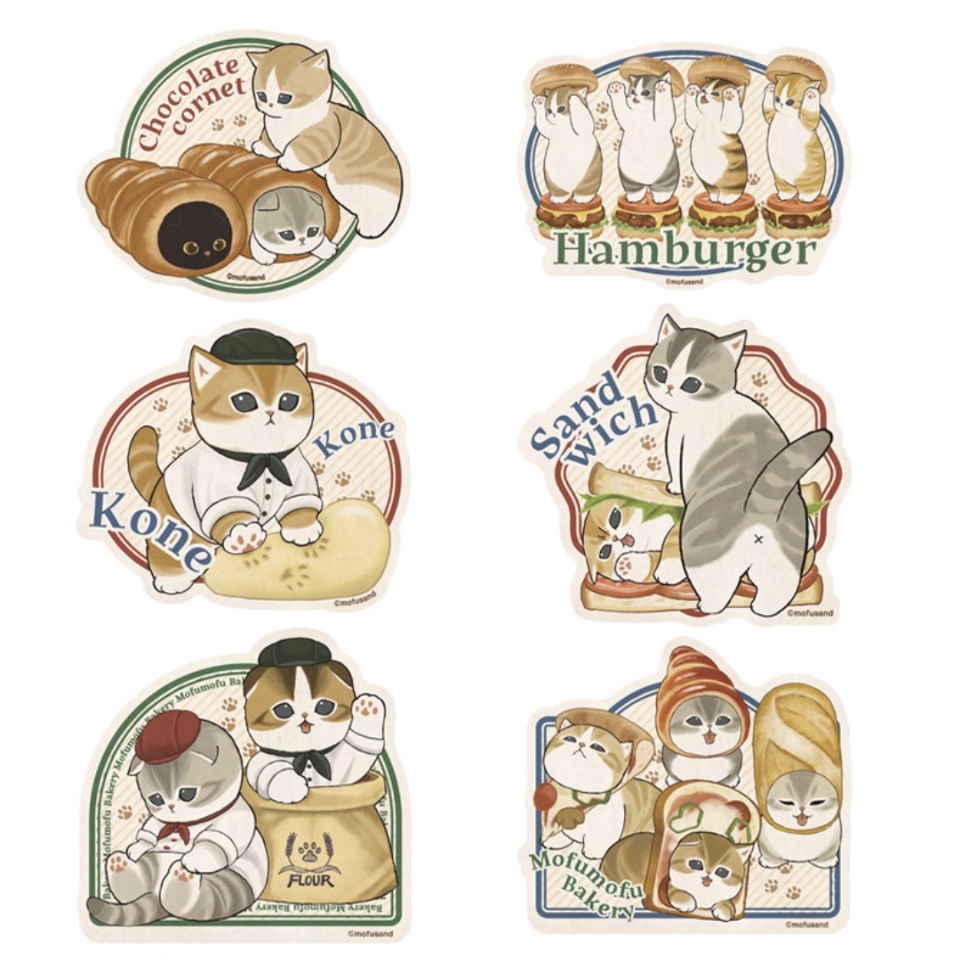 Mofusand 鯊魚貓 貼紙｜預訂