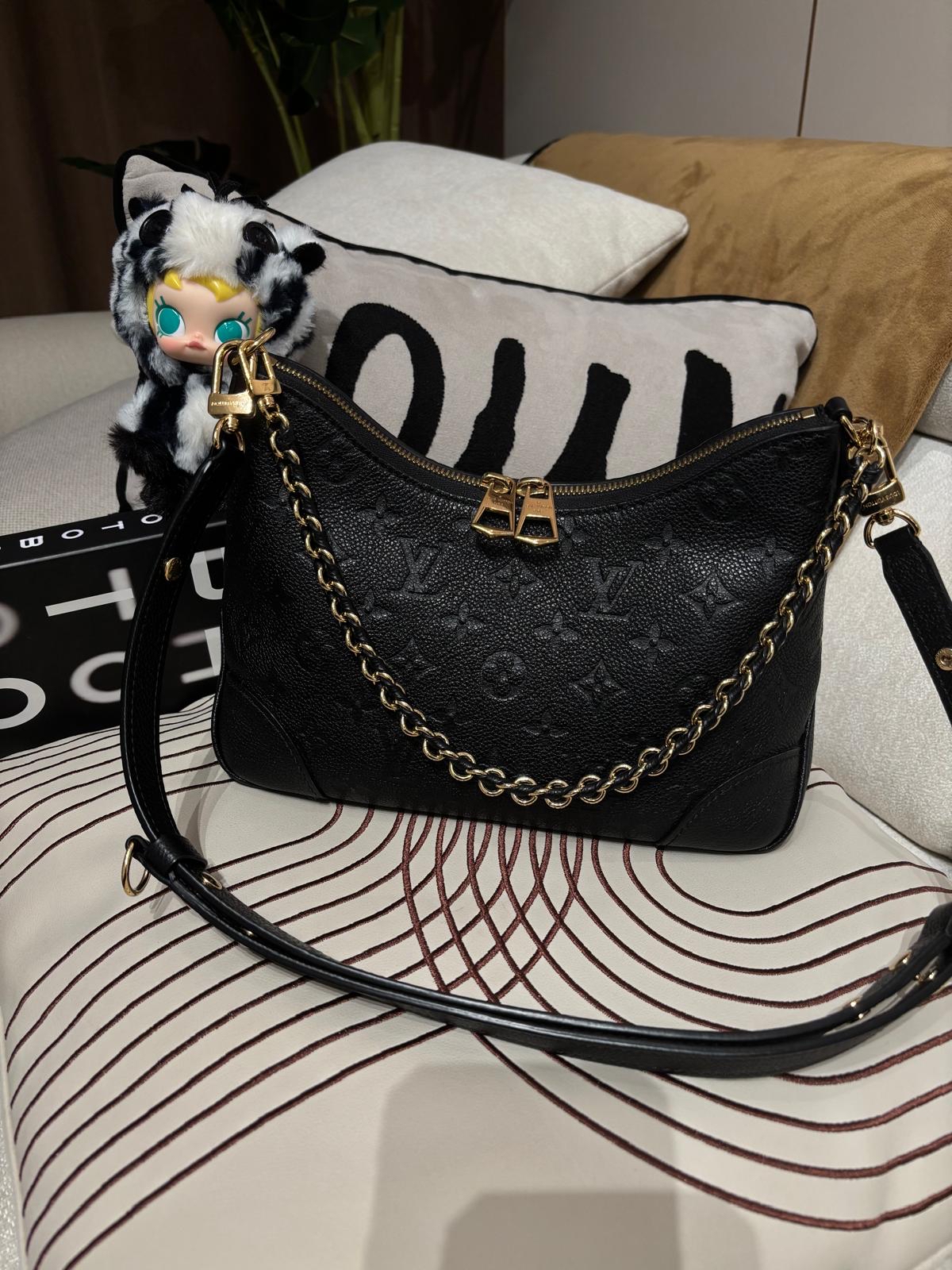 LV Boulogne PM M12930 黑色牛皮100%Authentic, 95%New ✅NFC ✅Strap✅Dust bag