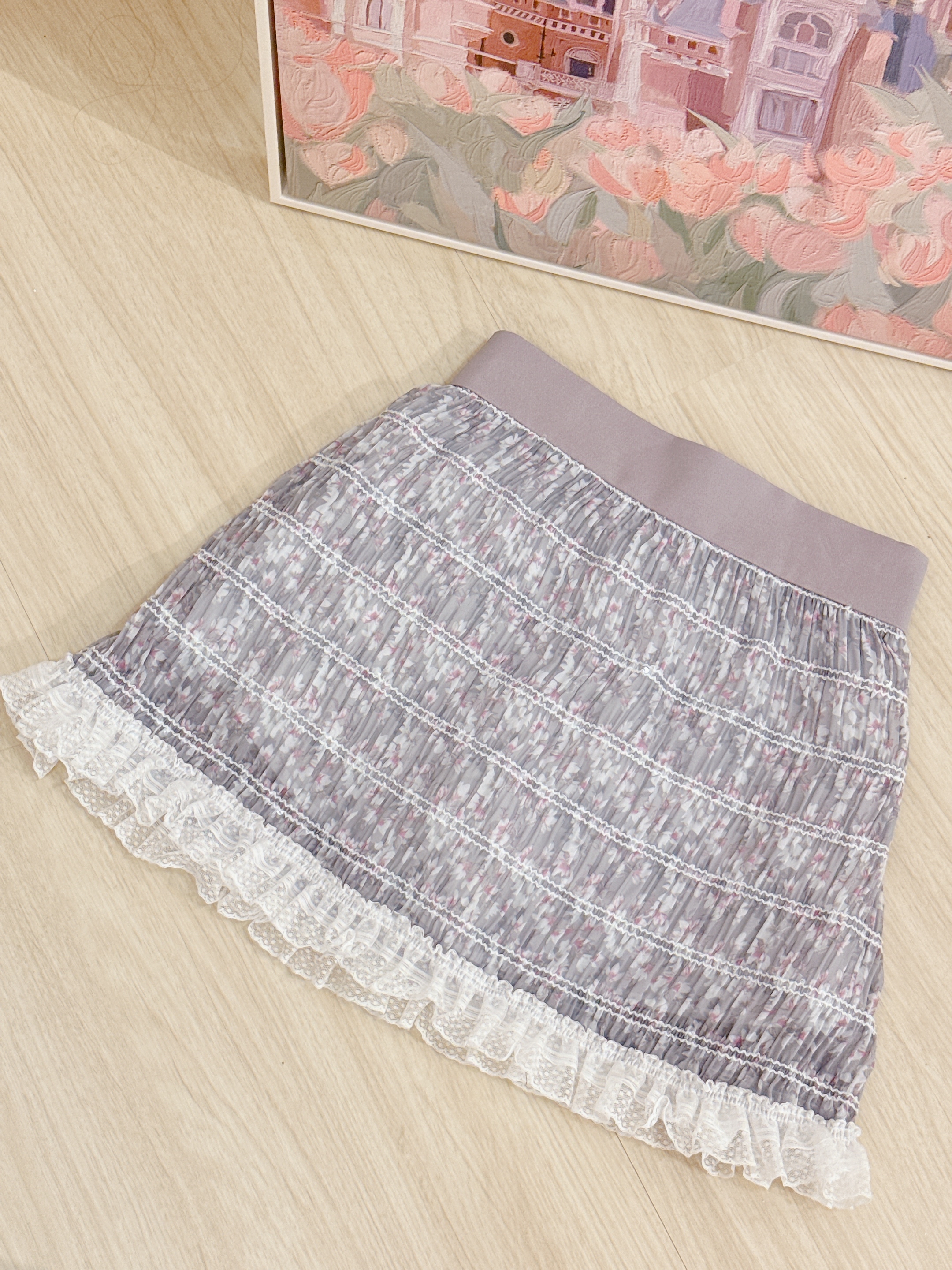 #HANNA-made# Violette Flora Lace Skirt