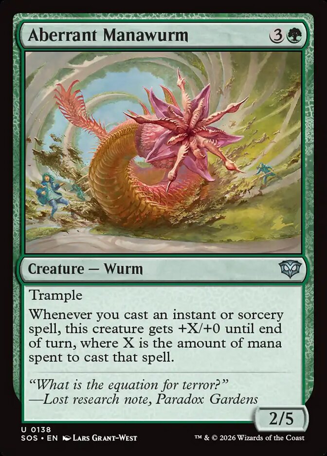 [EN] [Foil] Aberrant Manawurm [SOS-138] U