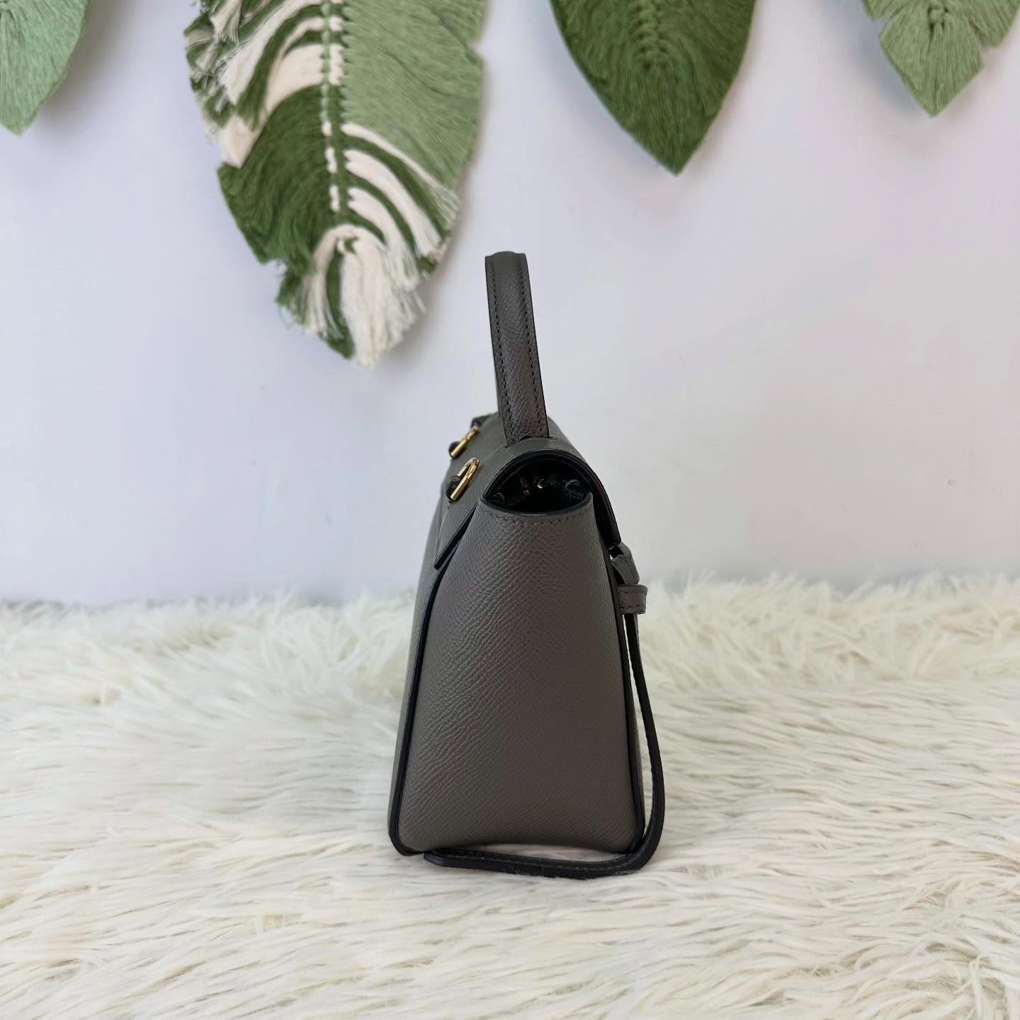 CELINE🤍PRE OWNED Belt Bag Pico Size 灰色鯰魚包🩶