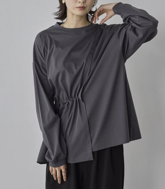 抗起球緊湊光滑上衣 - 2026 流行穿搭  長䄂上衣 春夏時尚穿搭 獨特設計 成人休閒 日常穿搭 易於配搭 日本直送   #JP-I-260027