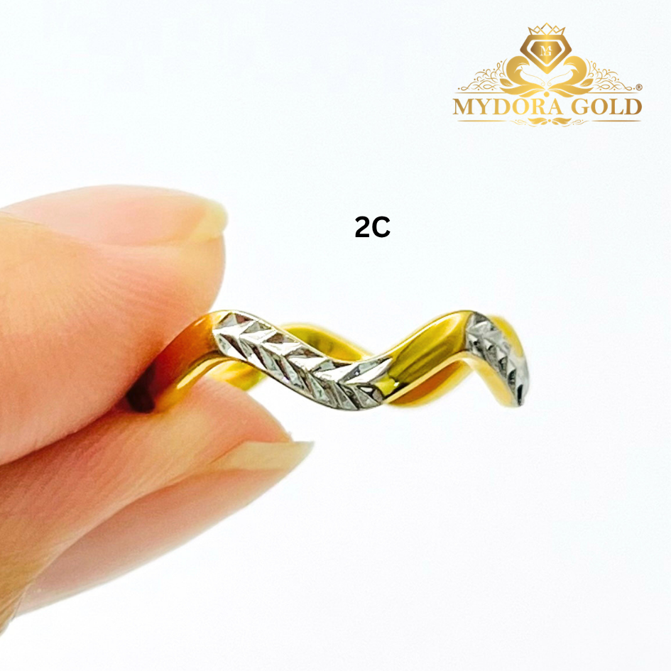 MYDORA Cincin Zig Zag Pahat Exclusive (5G) l EMAS 916/22K