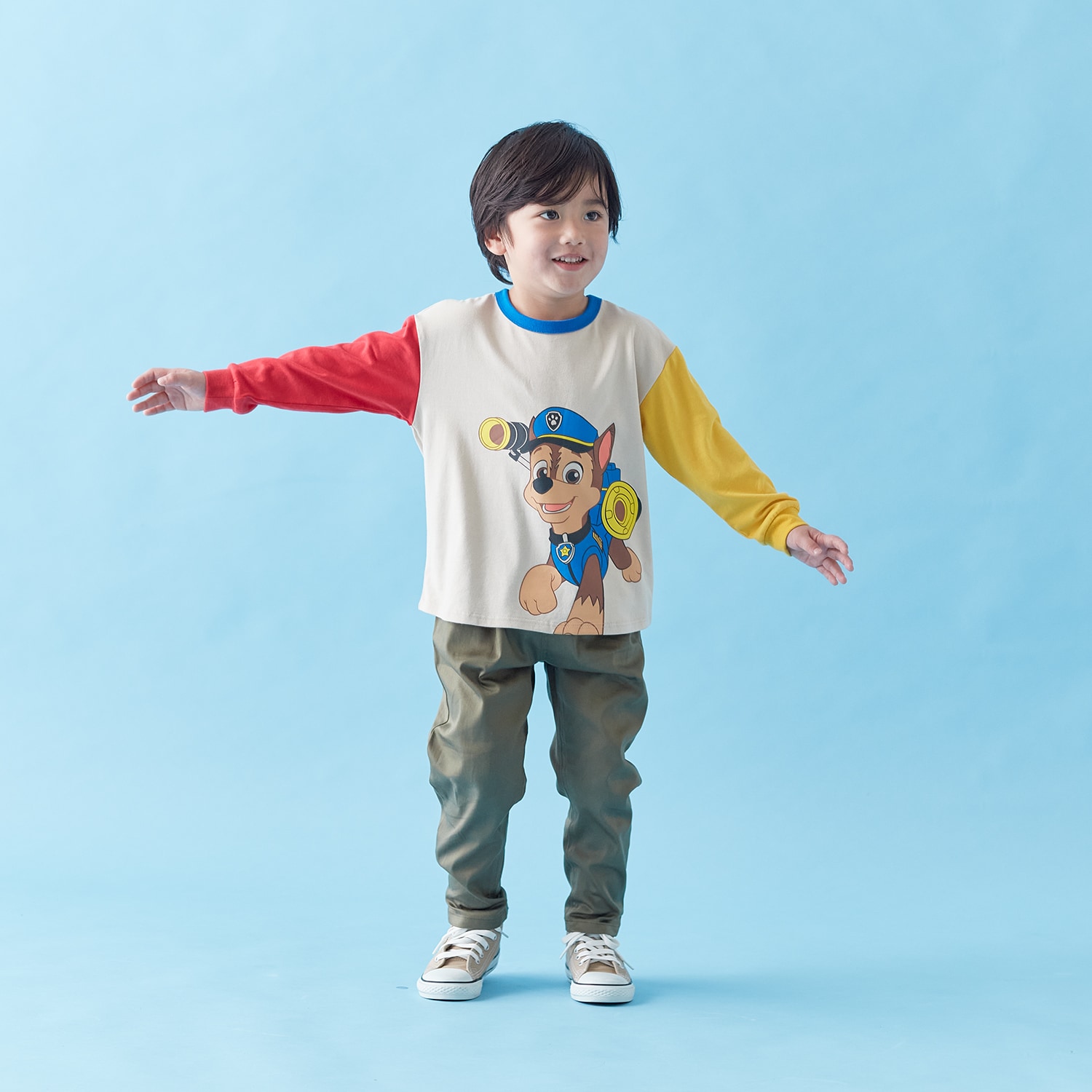 🆕【⭐訂購⭐】  🇯🇵日本直送 🌀#PawPatrol 拼色袖長袖 tee［2款選］🌀 [PLBA-0031] [260304]