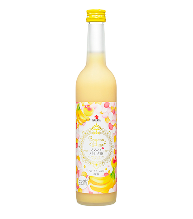 中田 とろこく バナナ姫 香蕉姫梅酒 - 和歌山 8% 500mL (1x12x500ml)