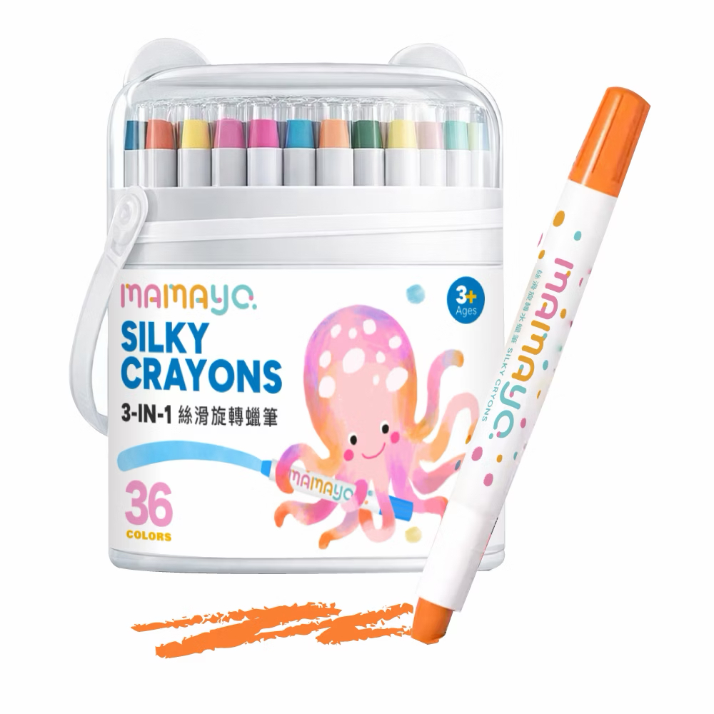 Mamayo絲滑旋轉水蠟筆36色