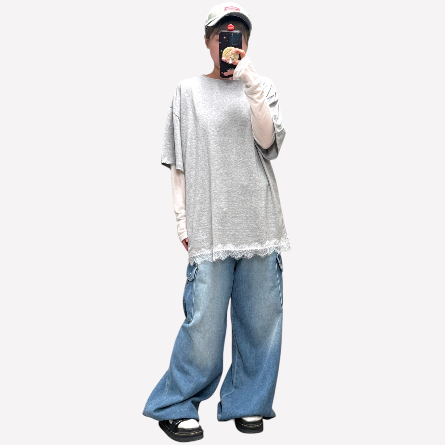 221034 Lace長腳tee