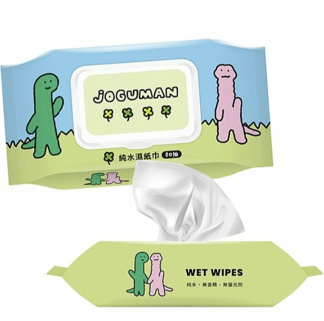 【台灣】JOGUMAN 濕紙巾（草地款）80抽