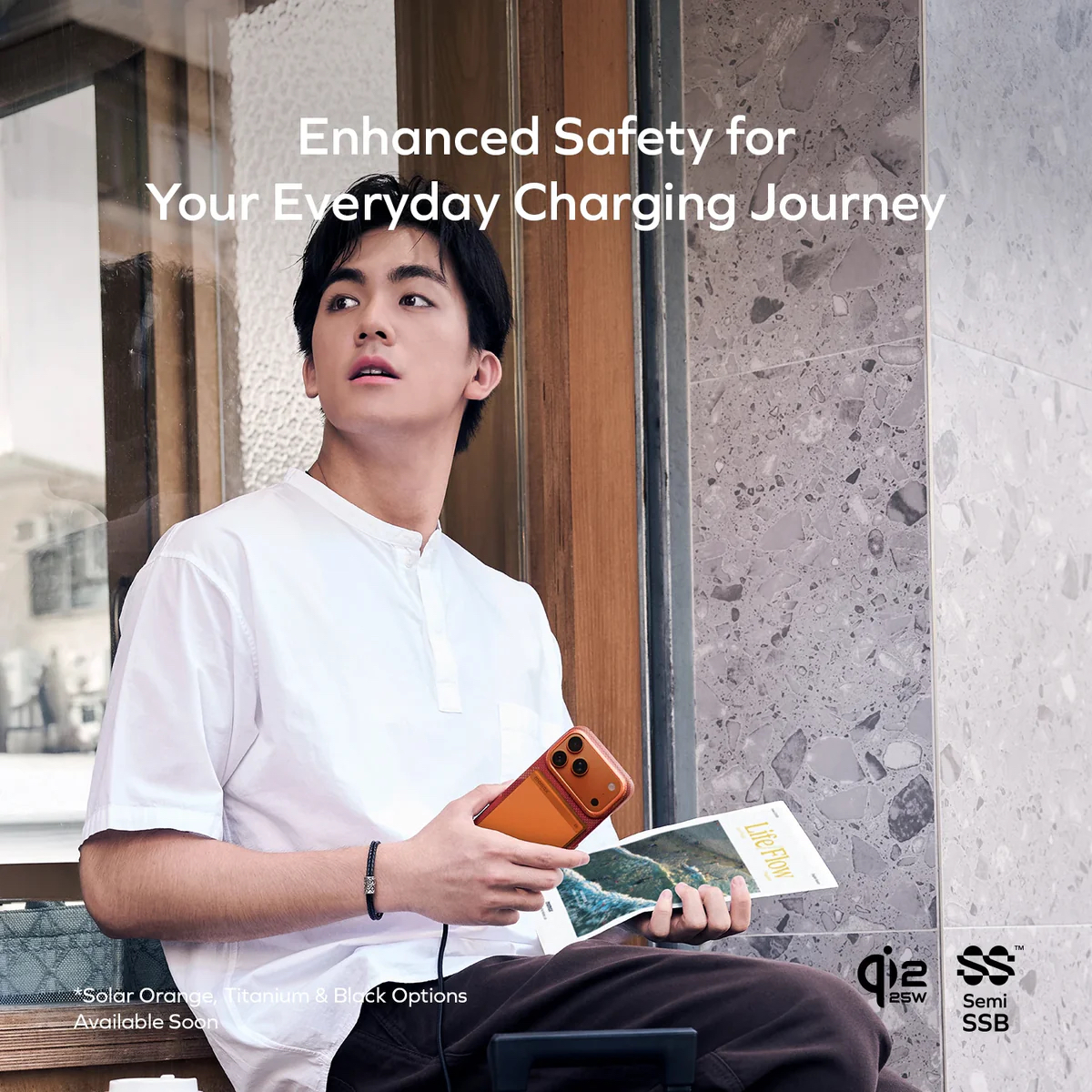 Momax 1-Power S.Pass² 10000mAh 半固態磁吸流動電源 (CCC 認證)