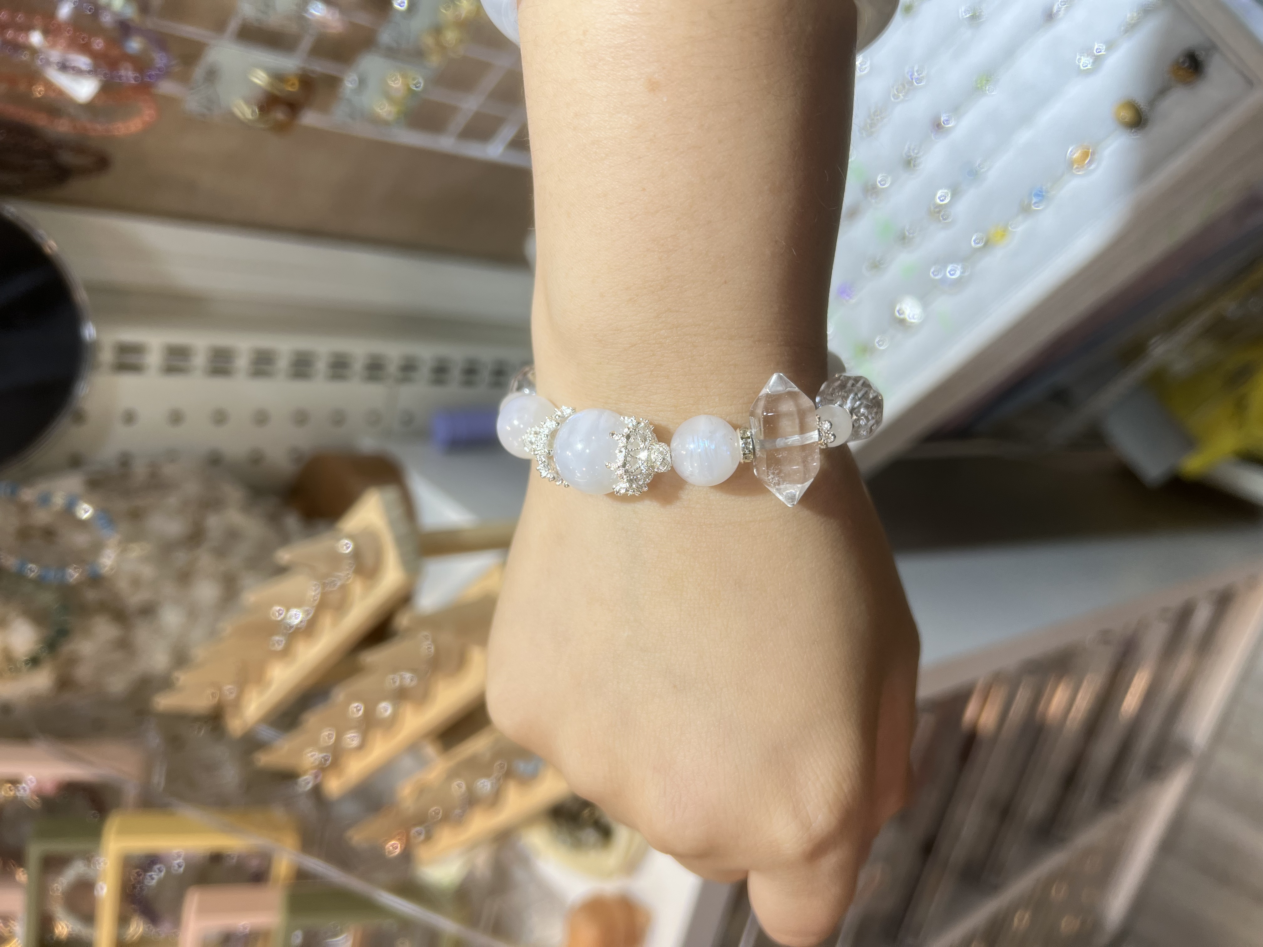 藍月光+白水晶DIY