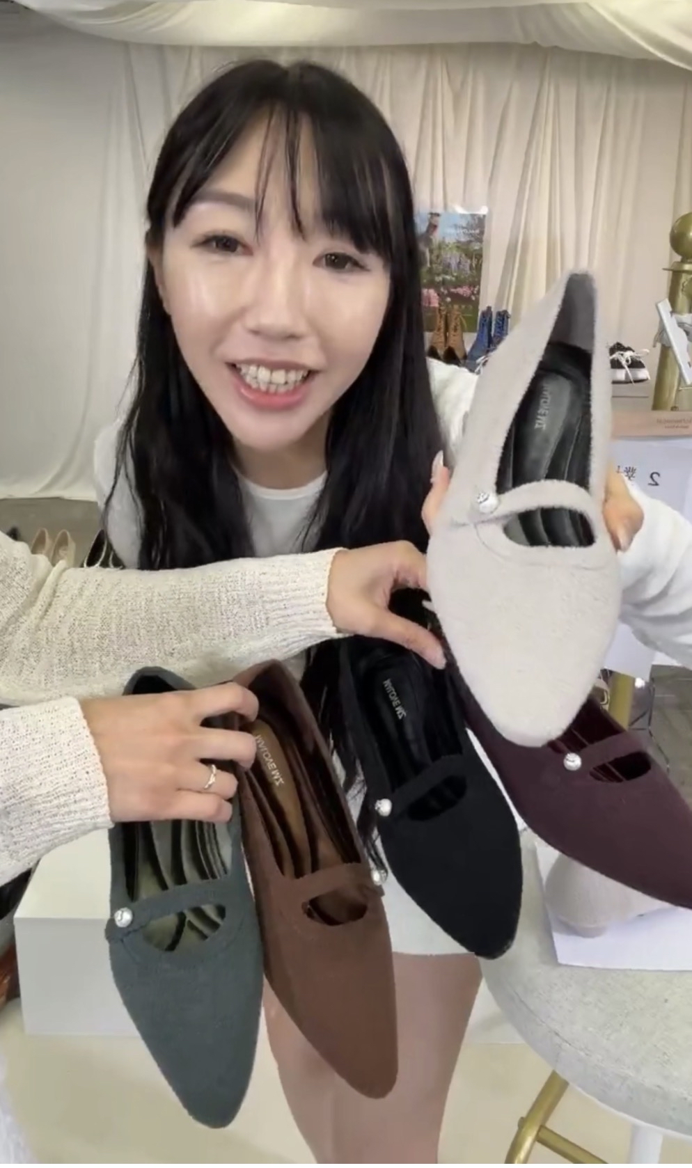 2.5小坡法奢優雅羊麗絨單鞋#25P01