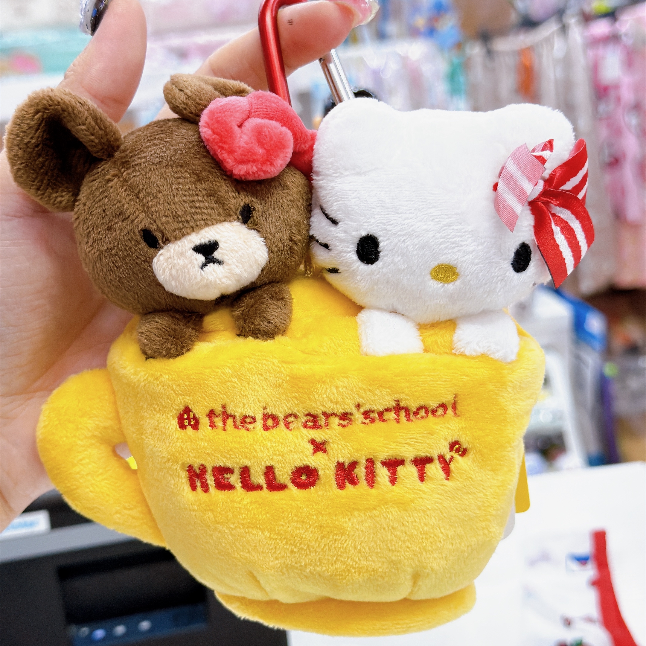 日本直送Sanrio  Hello Kitty jacky 熊仔 合作系列公仔掛飾