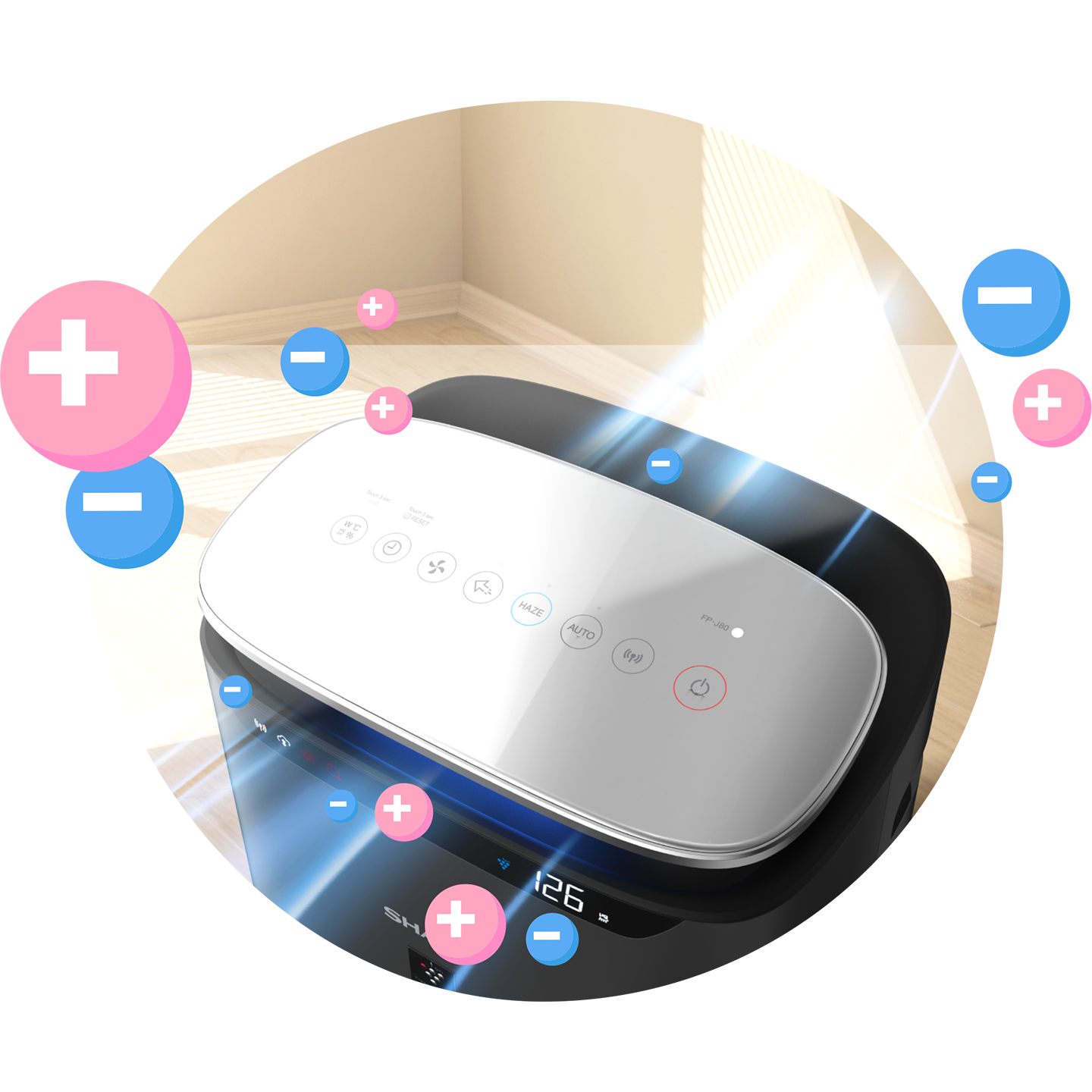 Sharp 62m³ Plasmacluster Air Purifier (FPJ80LH)