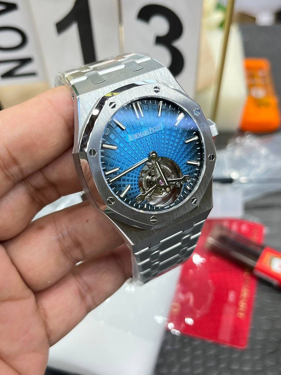 🚀爱彼150周年皇家橡树26730ST飞轮系列/41mm*12.5mm/搭载Caliber2950一体手动飞轮机械💯