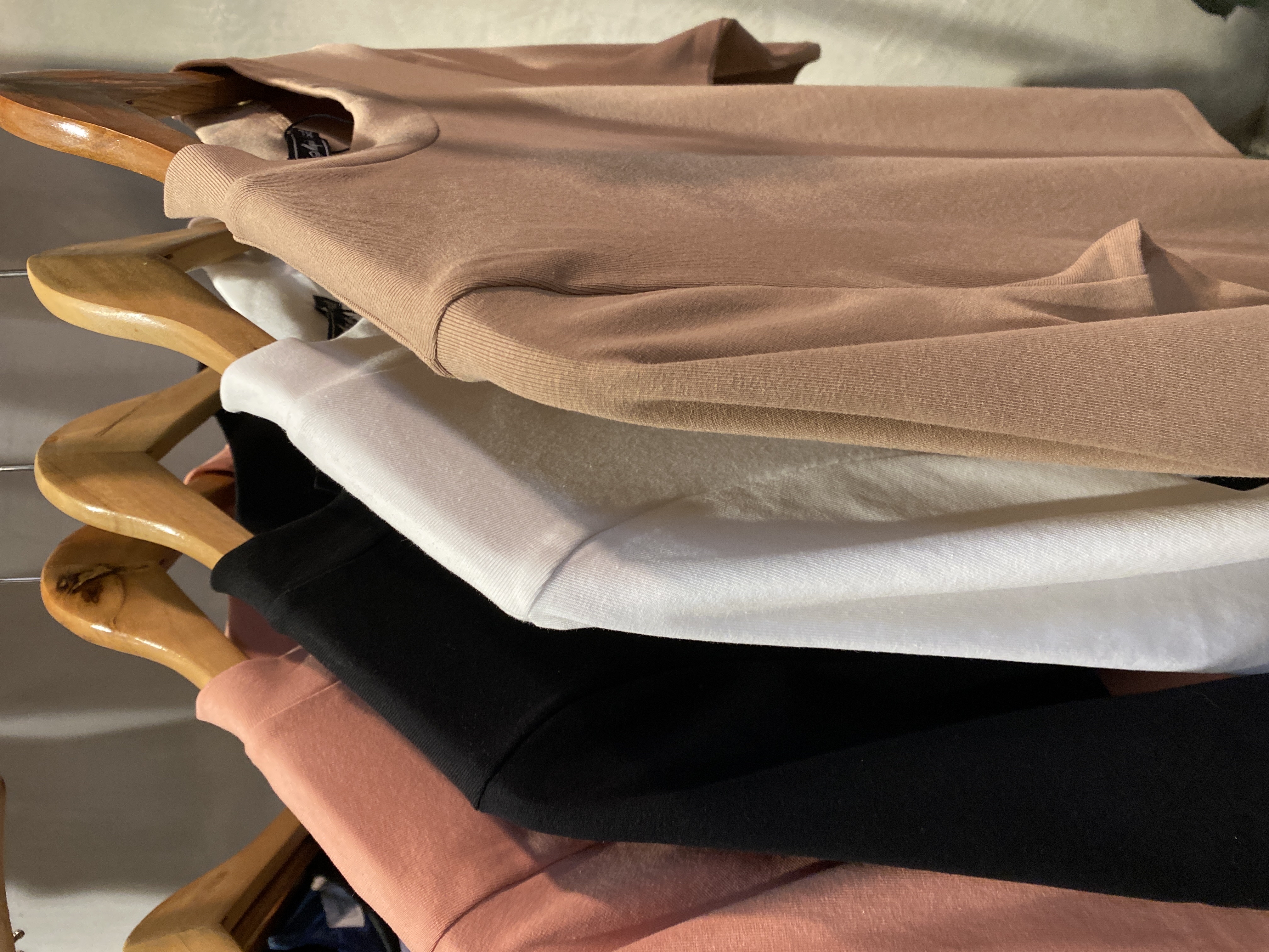 ✨4631号-气质微高领中袖弹力上衣