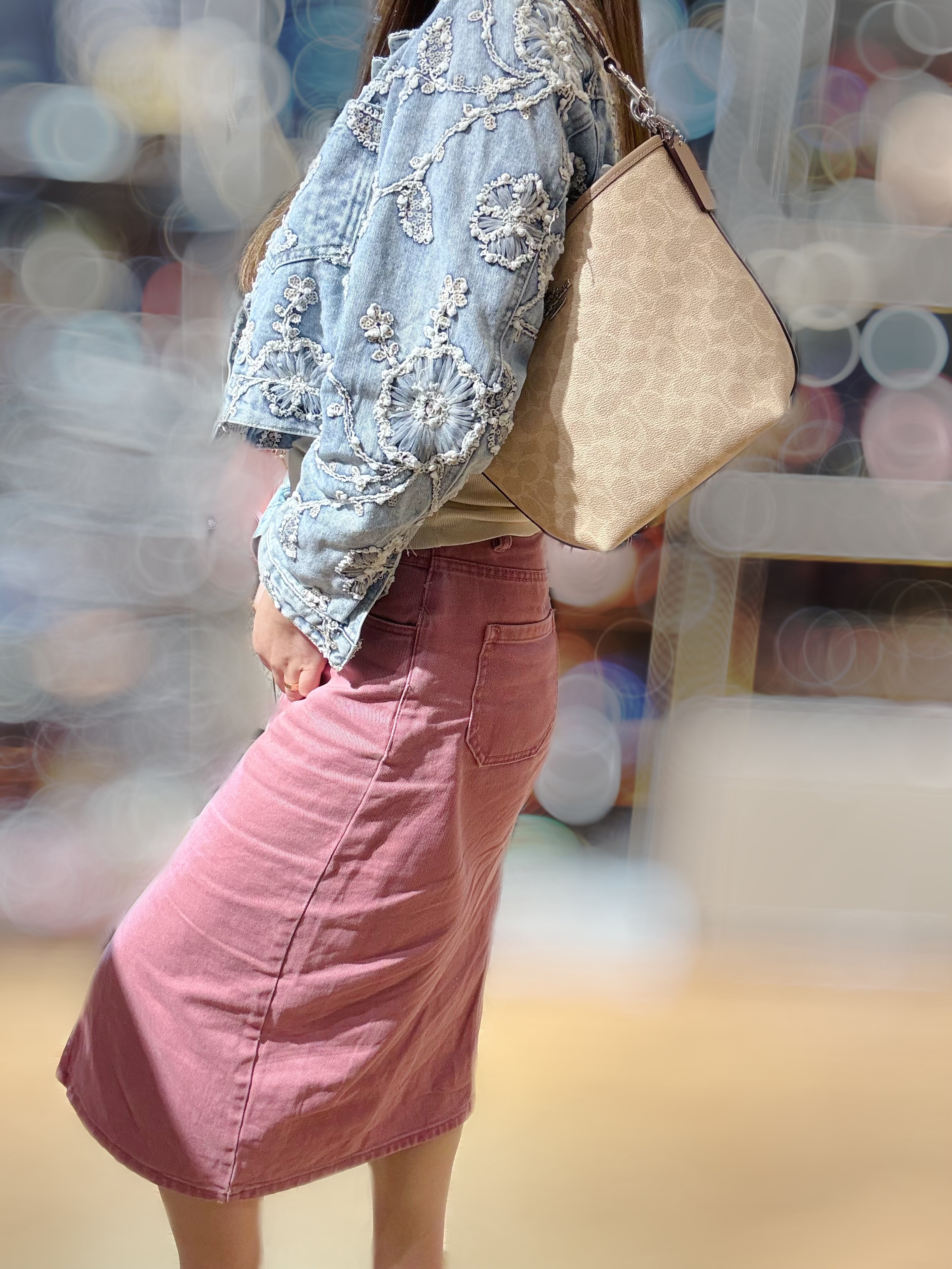 Coach City bucket milk tea/m