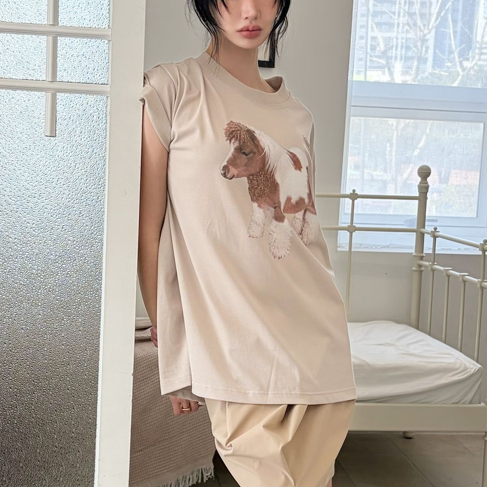 [kikozy] UNI Archive Pace Apple Short Sleeve T-shirt (3種)