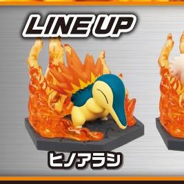 🇯🇵日版 TAKARA TOMY A.R.T.S POKEMON 寵物小精靈 精靈寶可夢 火系 VS 草系 扭蛋 火球鼠 