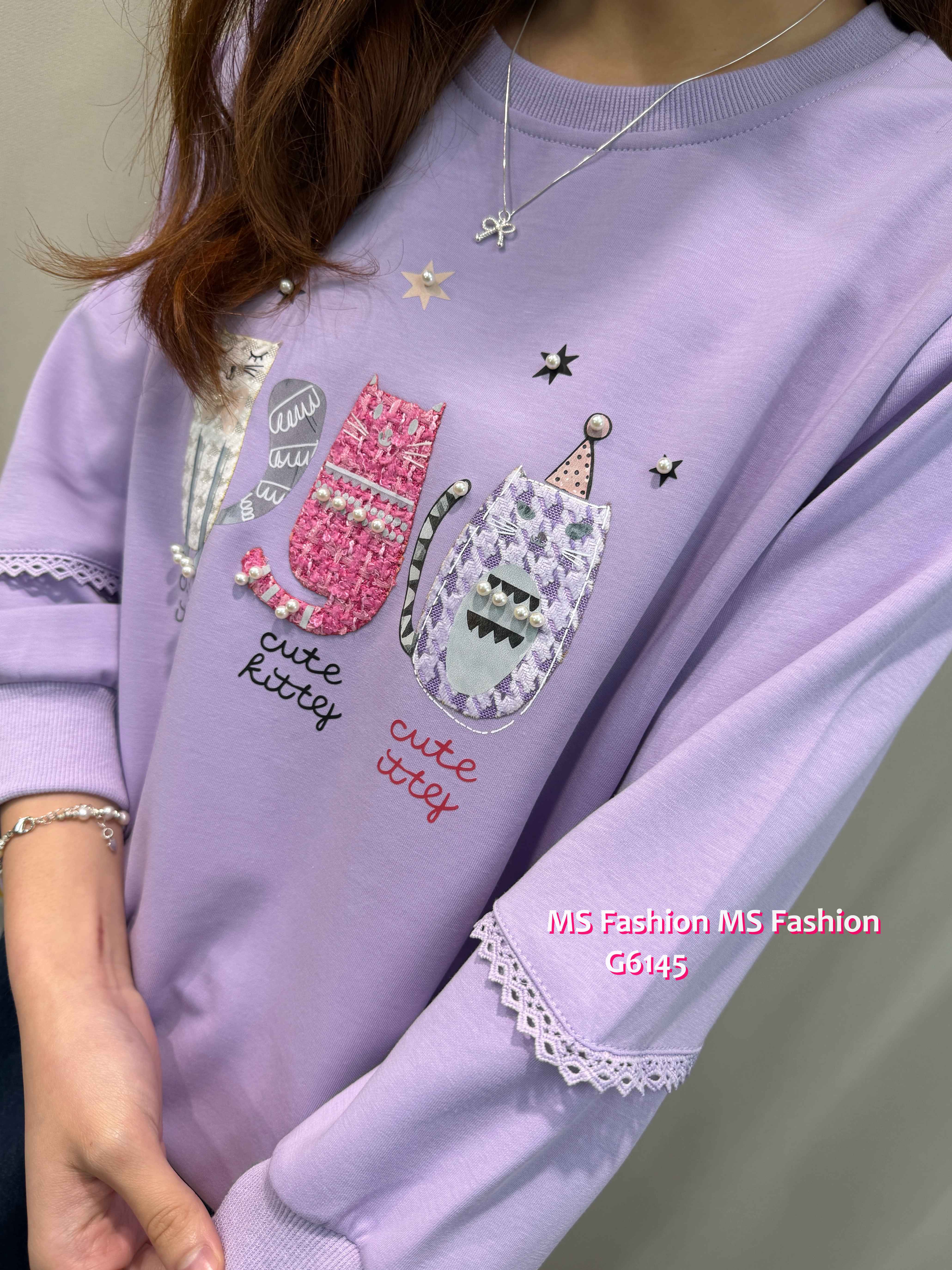 G6145 韓國🇰🇷可愛貓咪top