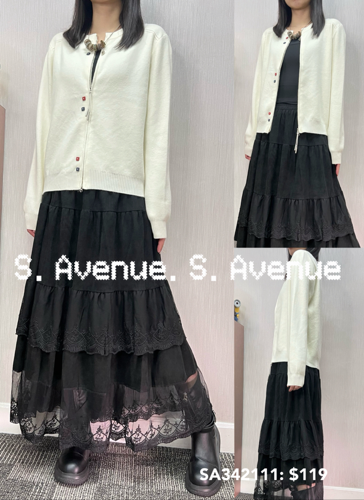 SA342111: 長袖彩鈕拉錬軟冷兩著外套