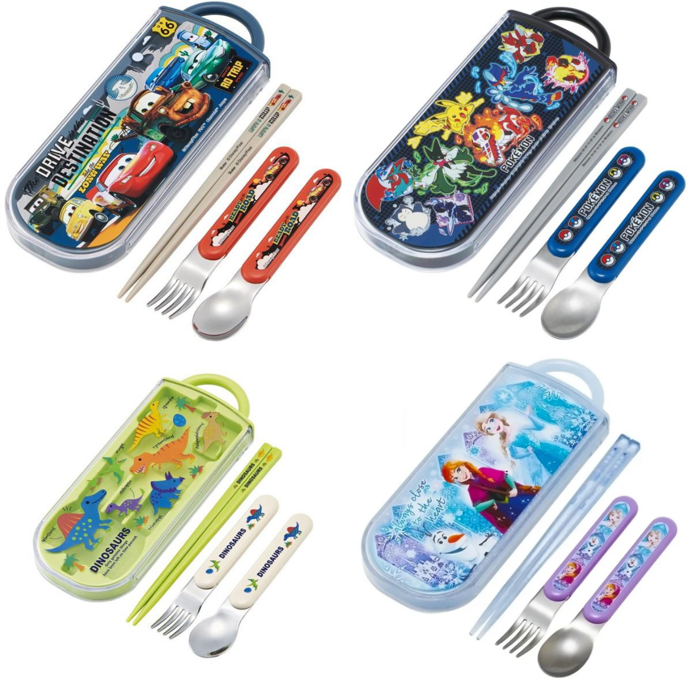 skater滑蓋三件石兒童叉羹筷子套裝 Cars