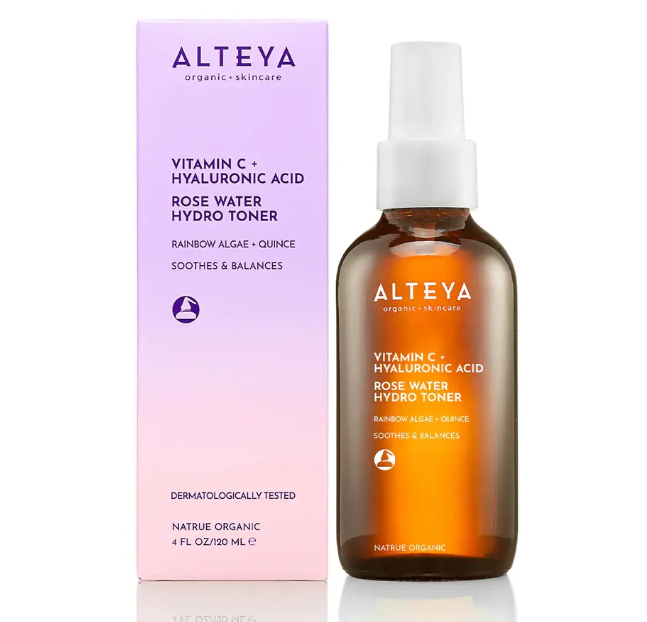 ALTEYA Vitamin C + Hyaluronic Acid Rose Water Hydro Toner 有機玫瑰彩虹藻保濕爽膚水120ml