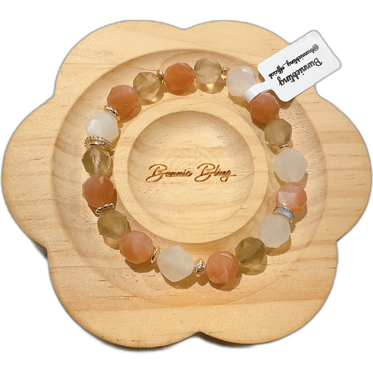 【月神之契 三色和諧】能量療癒守護手串