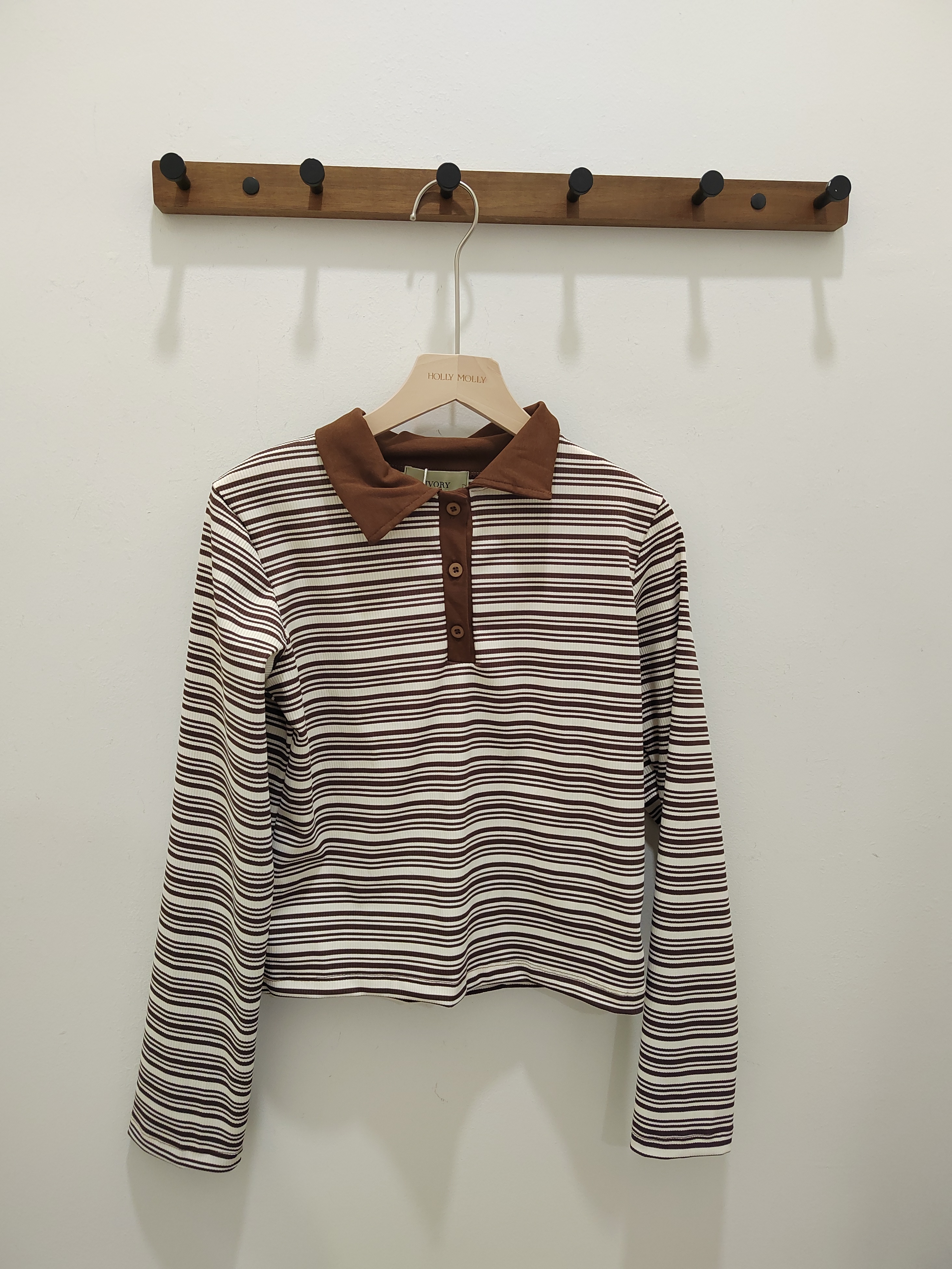 TP523线条短版长袖