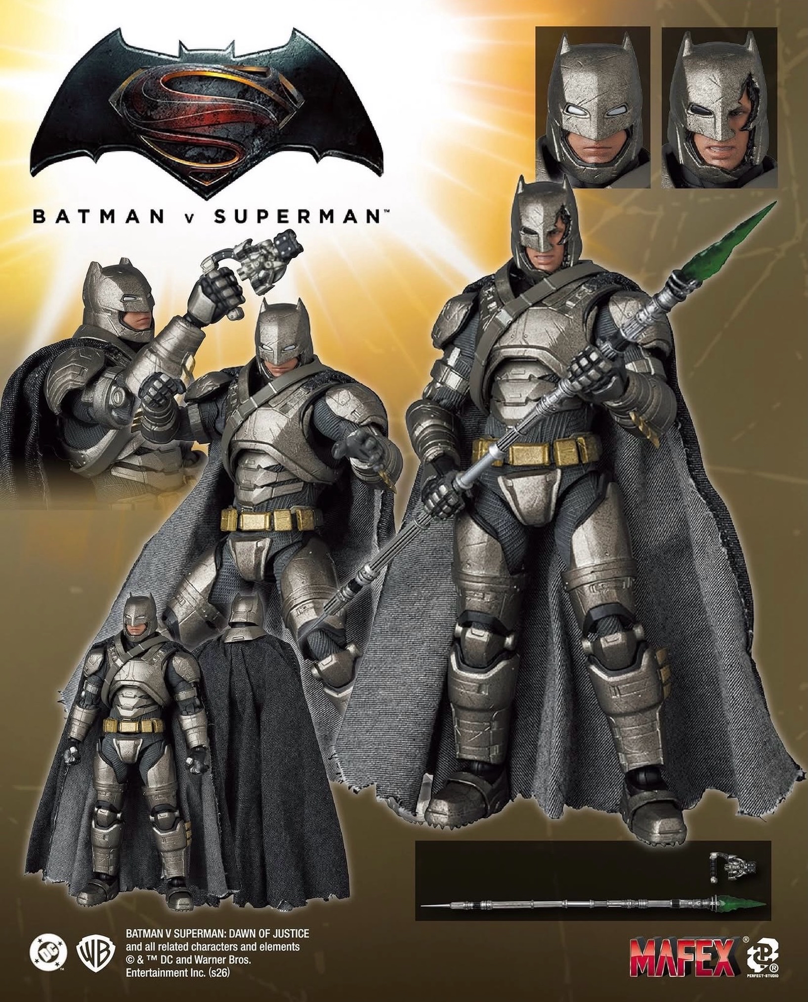 🧲預訂26年10月：MEDICOM TOY MAFEX 蝙蝠俠（裝甲ver.）Armored Batman Ver.1.5 可動figure