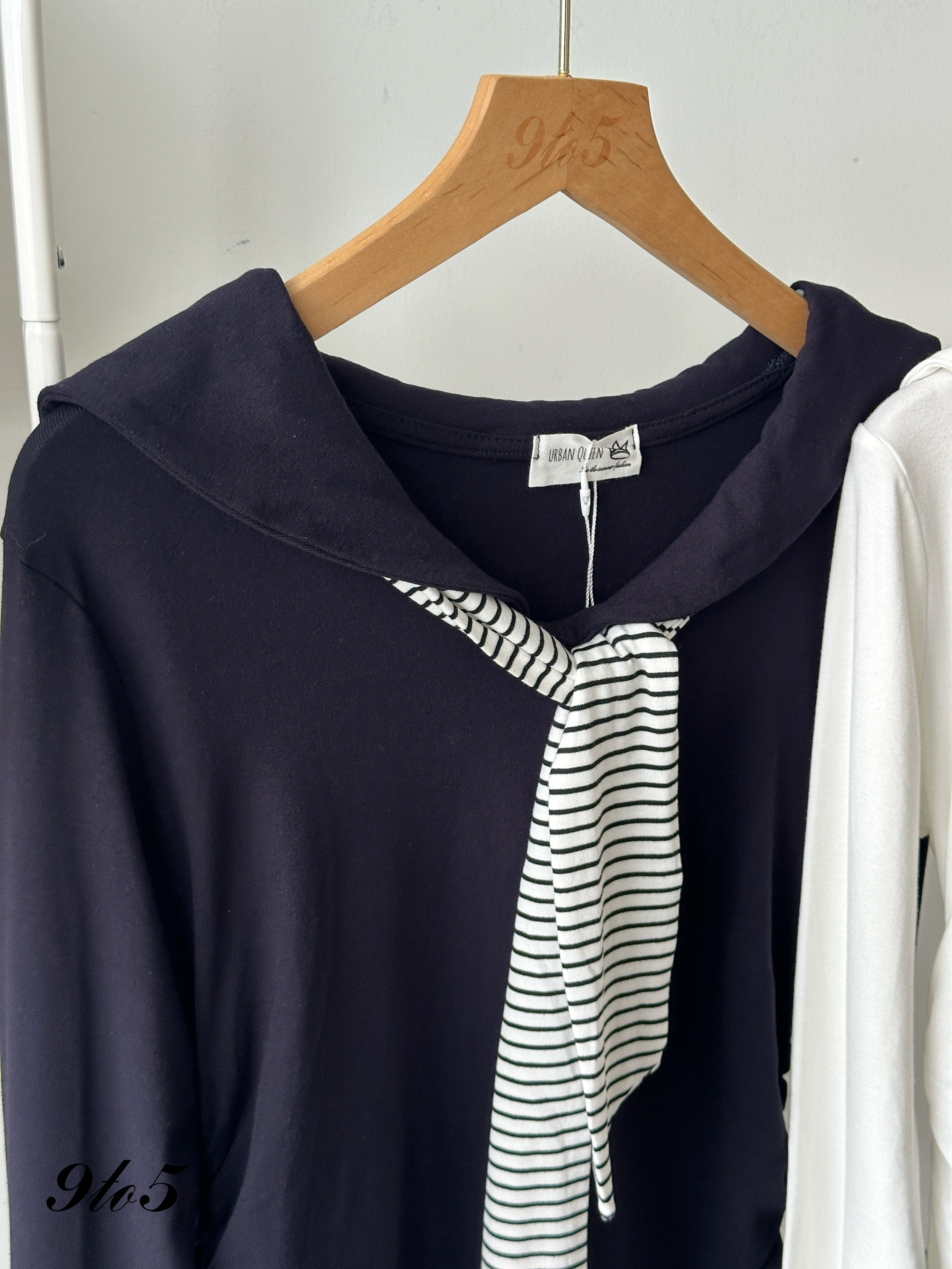 T4202 Long Sleeve Preppy Top - 4 Colors 
