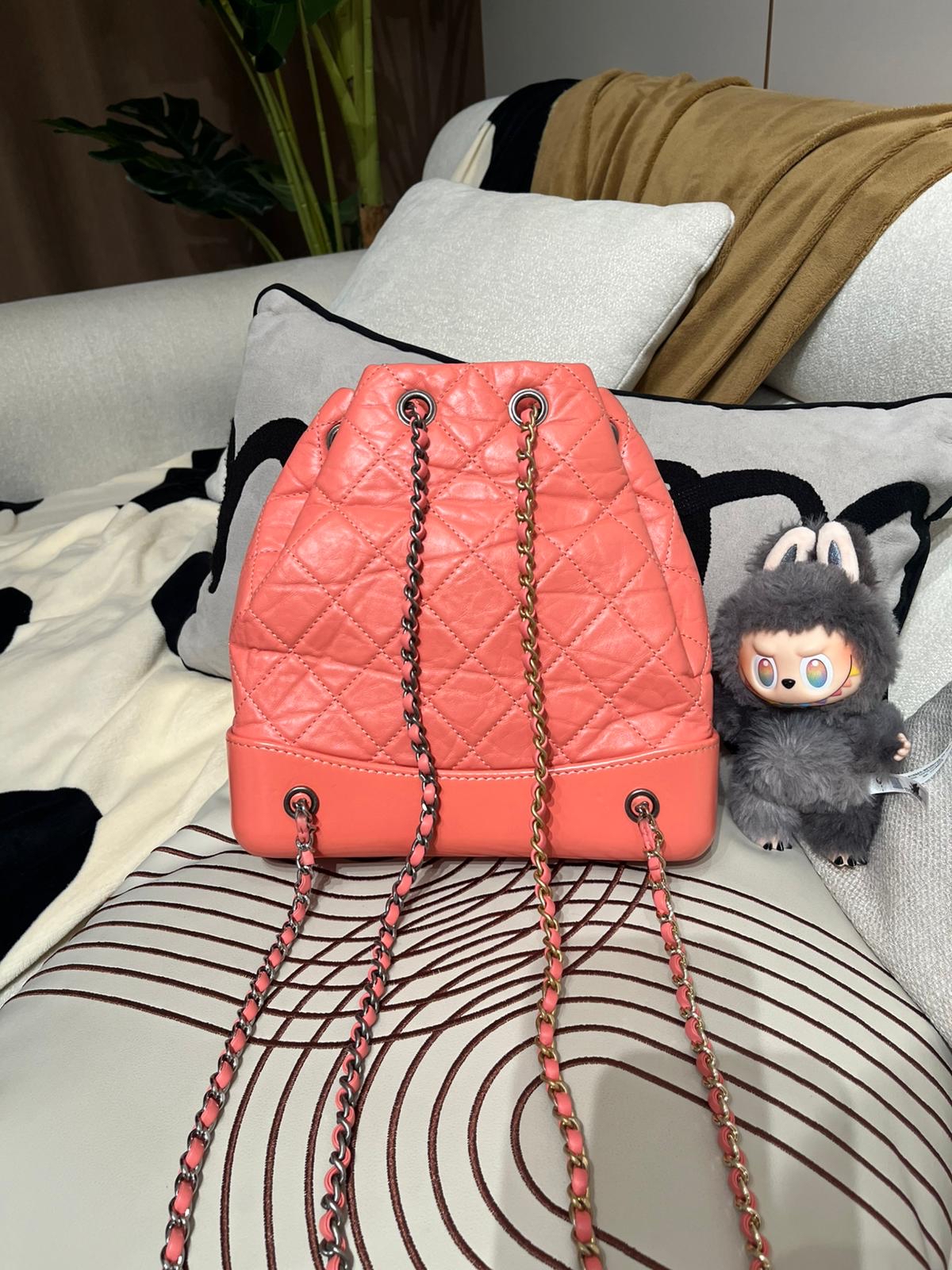 Chanel Gabrielle backpack small 100%Authentic ,95%new ✅CARD✅dust bag