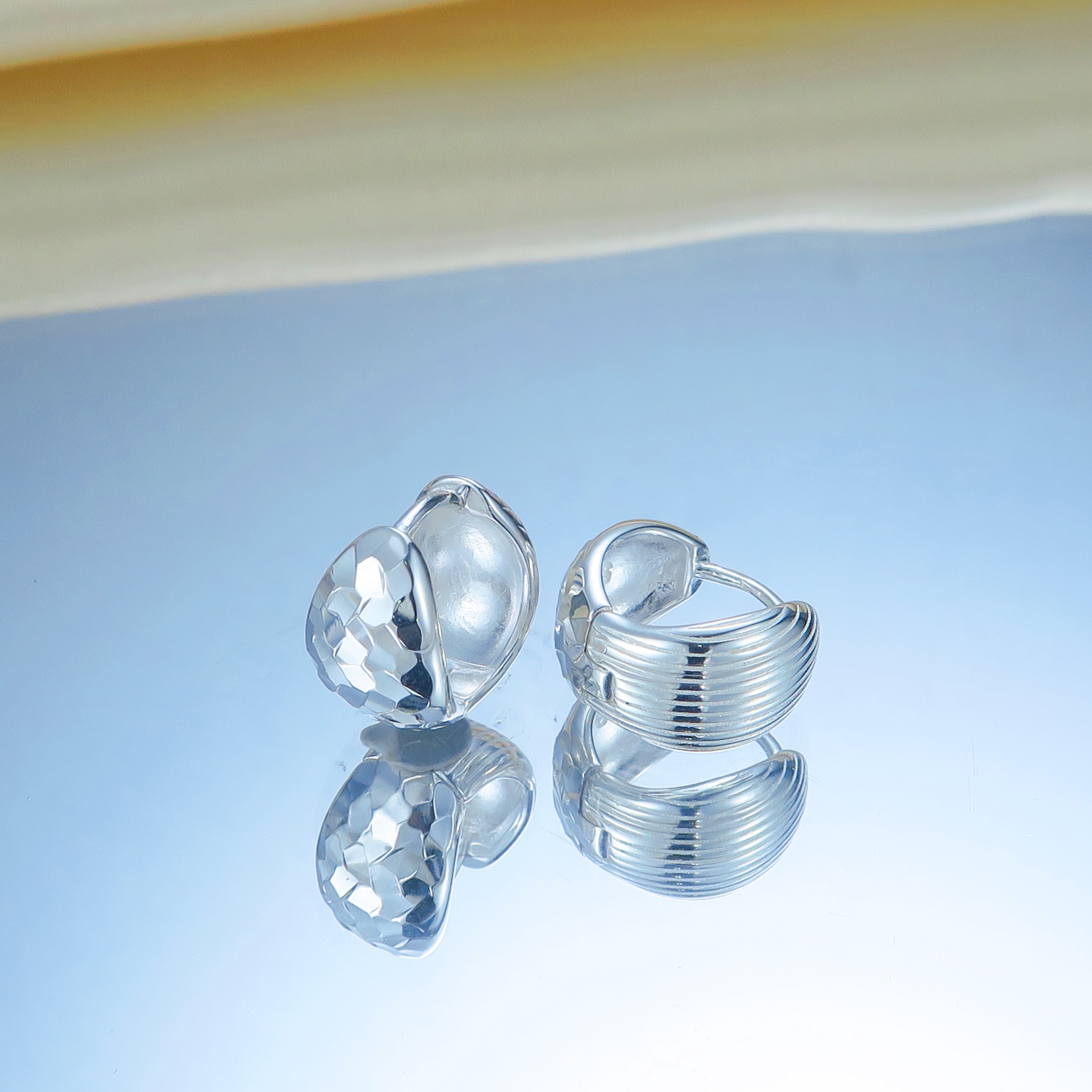  NO.E44   925純銀耳環  內徑約9mm 
