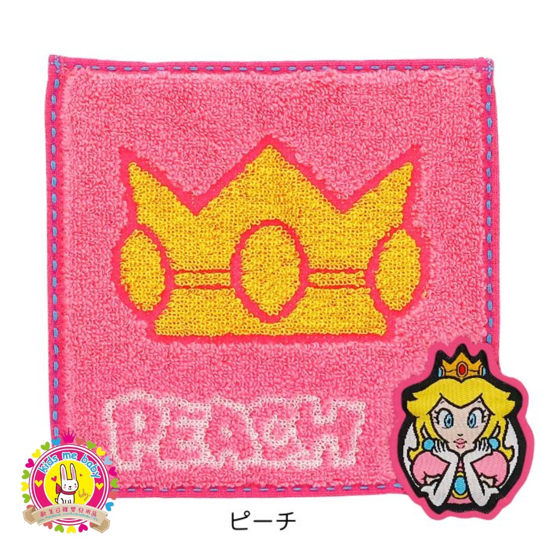 超級瑪利歐 Super Mario 100% 豆豆棉方巾 碧姬公主 Princess Peach ⭐
