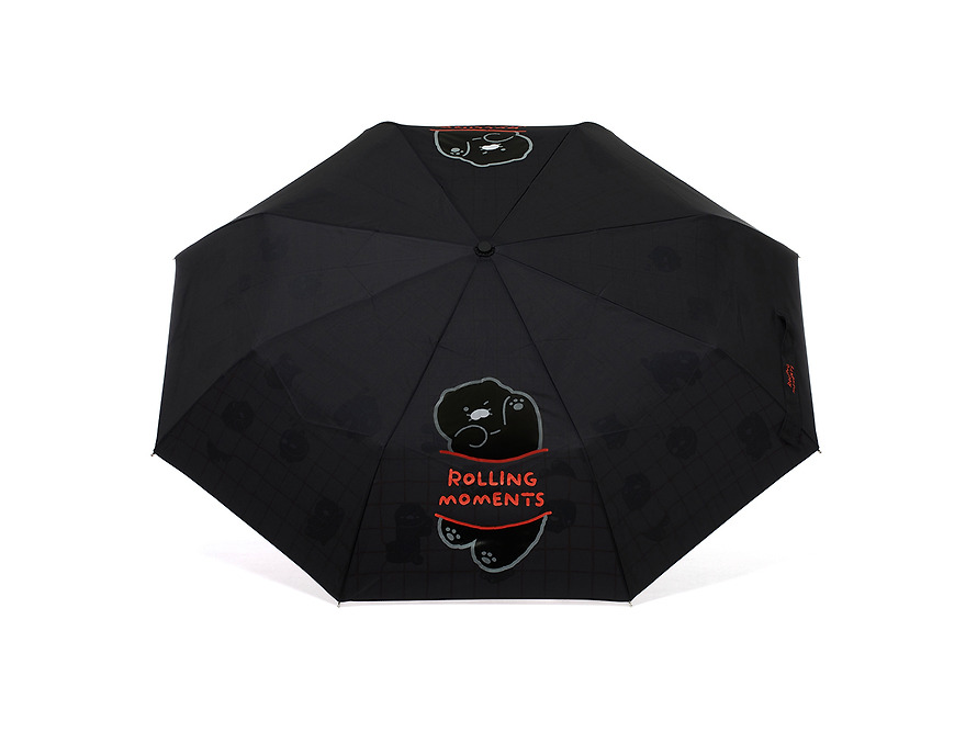 黑色 春植 縮骨遮 連收納袋