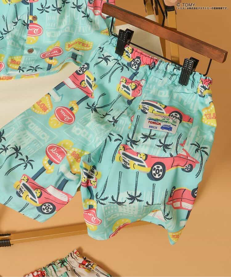 🇯🇵預訂 日本直送🇯🇵Breeze x Tomica系列兩色椰樹車車滿印夏威夷風七分褲