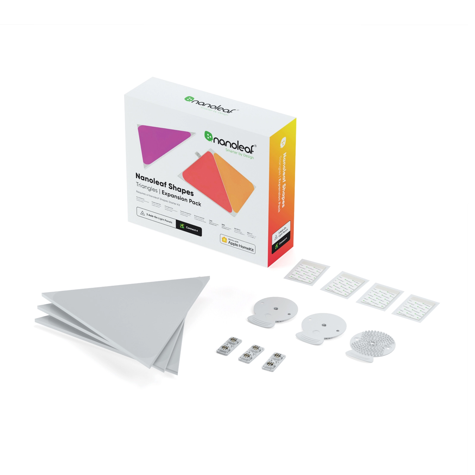[原裝香港行貨| 2年保養] Nanoleaf Shapes Triangle Expansion Pack (3pcs) 三角形智能照明燈板 - 3塊補充裝 A-NL47-0001TW-3PK 