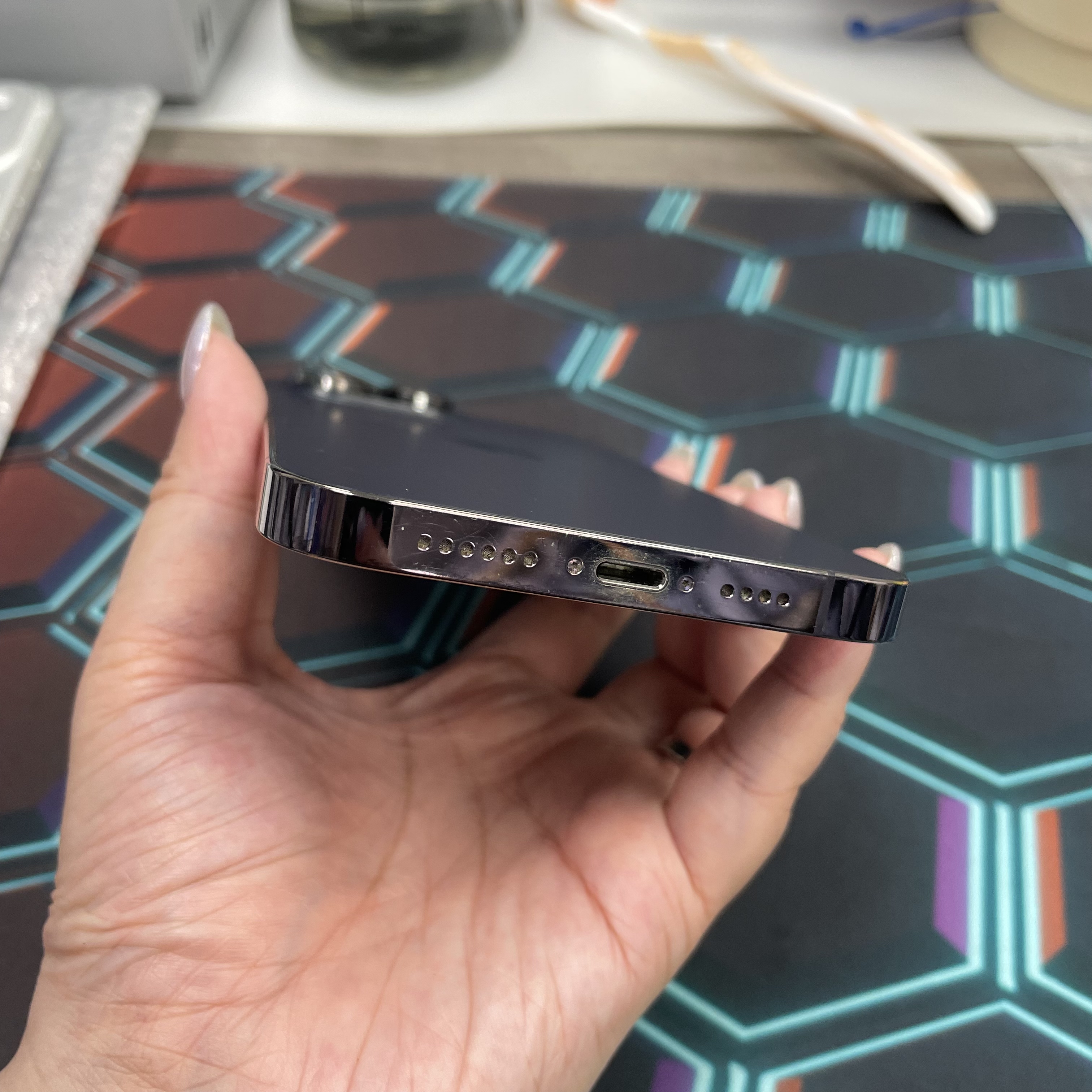 *6906 14 pro max 靚機 256GB 電77 紫色 purple