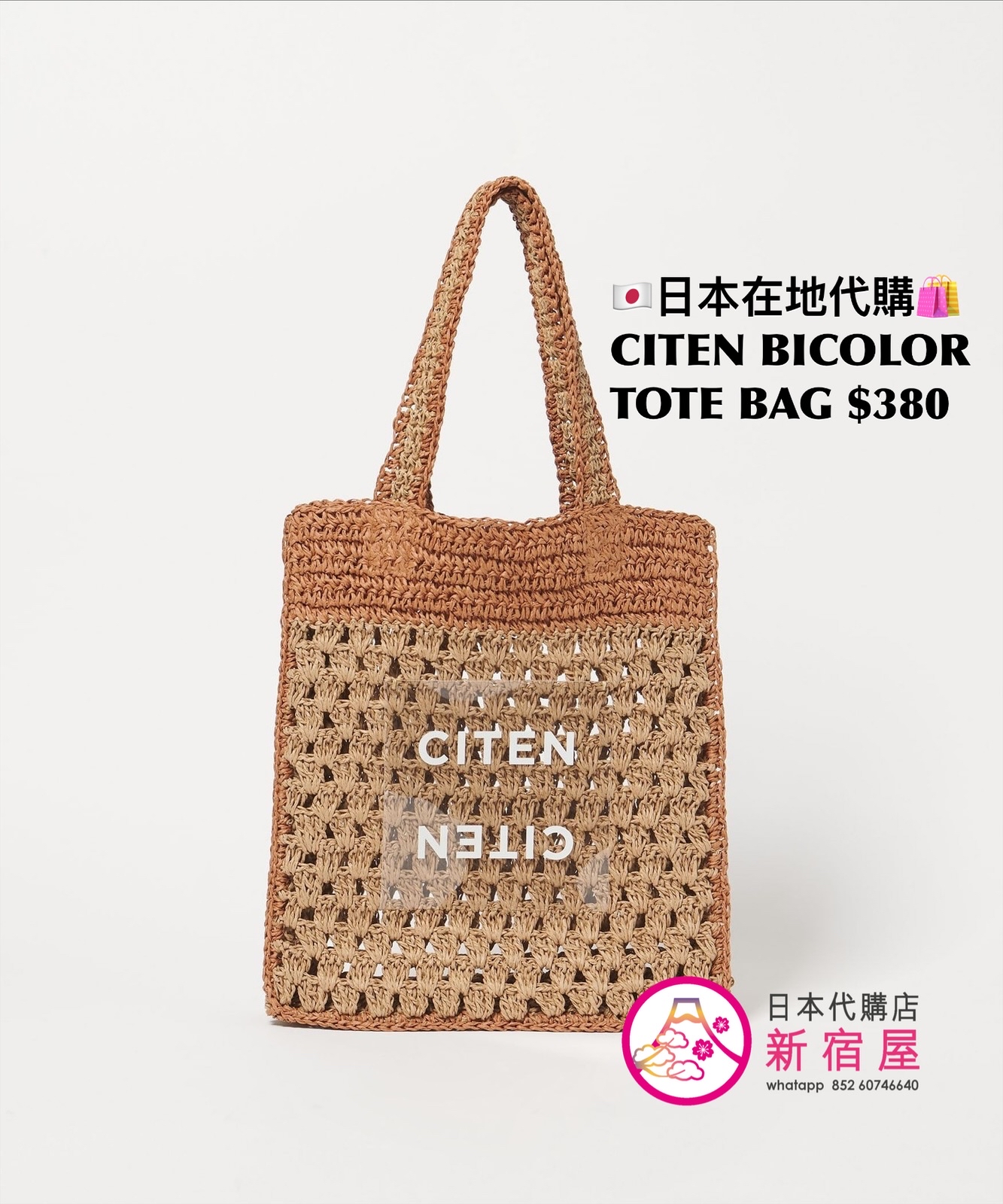 CITEN BICOLOR TOTE BAG